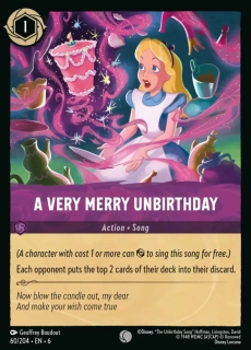 A Very Merry Unbirthday - foil
