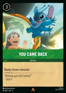You Came Back (V.1)
