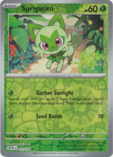 Sprigatito (PAL 012) - REVERSE HOLO