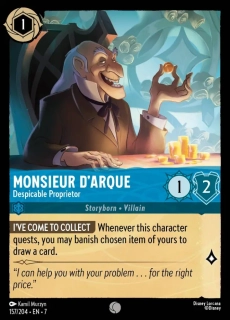 Monsieur D'Arque - Despicable Proprietor - foil