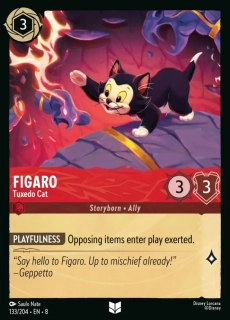 Figaro - Tuxedo Cat - foil