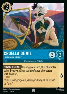 Cruella De Vil - Fashionable Cruiser - foil