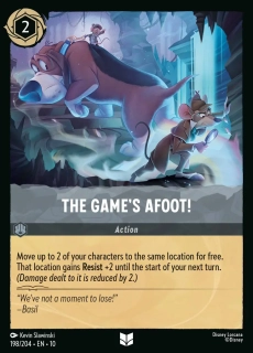 The Game's Afoot!
