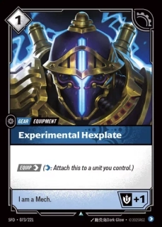 Experimental Hexplate