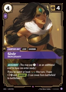 Sivir, Mercenary (V.1 - Rare)