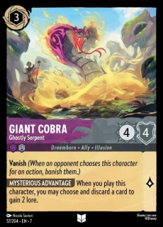 Giant Cobra - Ghostly Serpent - foil