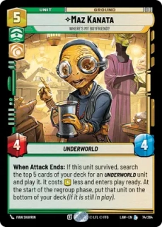 Maz Kanata, Where's My Boyfriend?