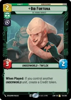 Bib Fortuna, Die Wanna Wanga?