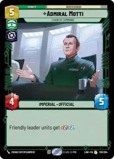 Admiral Motti, Chain of Command