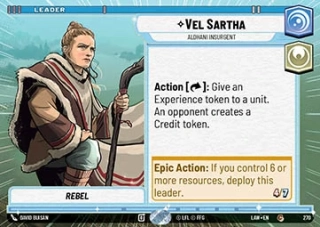 Vel Sartha, Aldhani Insurgent (V.1)