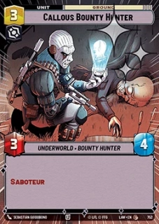 Callous Bounty Hunter (V.2) - foil