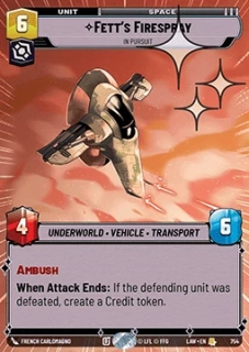 Fett's Firespray, In Pursuit (V.2) - foil
