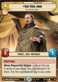 Qui-Gon Jinn, Influencing Chance (V.1)