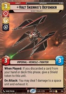 Vult Skerris's Defender, Secret Project (V.1)