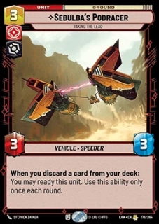 Sebulba's Podracer, Taking the Lead