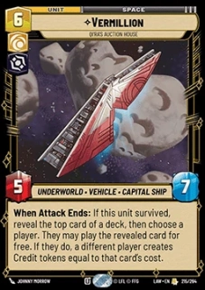 Vermillion, Qi'ra's Auction House