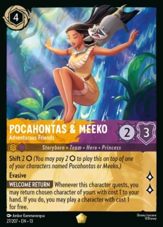 Pocahontas & Meeko - Adventurous Friends - foil
