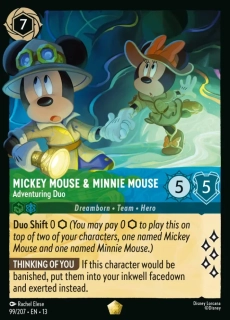 Mickey Mouse & Minnie Mouse - Adventuring Duo - foil