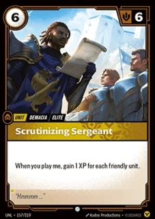 Scrutinizing Sergeant - foil
