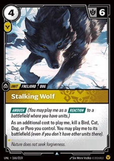 Stalking Wolf - foil