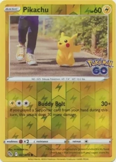 Pikachu (PGO 027) - REVERSE HOLO