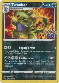Tyranitar (PGO 043) - REVERSE HOLO