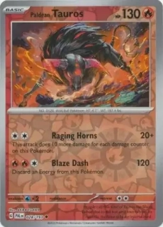 Paldean Tauros (PAL 028) - REVERSE HOLO
