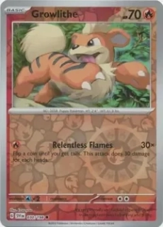Growlithe (SVI 030) - REVERSE HOLO