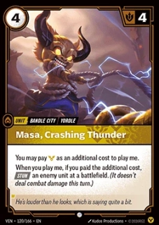 Masa, Crashing Thunder