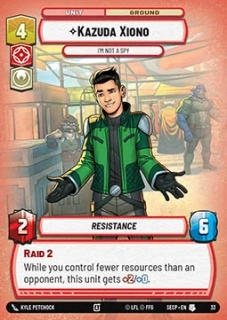 Kazuda Xiono, I'm Not A Spy (V.2) - foil