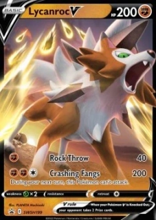 Lycanroc V (SWSH 199) - EXCELLENT