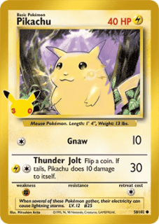 Pikachu (30C BS 58)