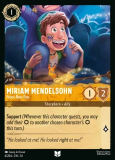 Miriam Mendelsohn – Front Row Fan