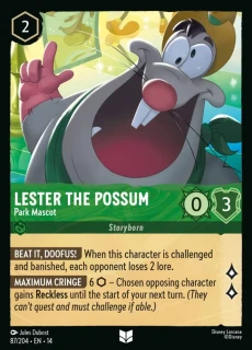 Lester the Possum - Park Mascot