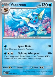 Vaporeon (MEW 134) - HOLO