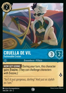 Cruella De Vil - Fashionable Cruiser - foil