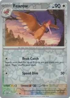 Fearow (MEW 022) - REVERSE HOLO